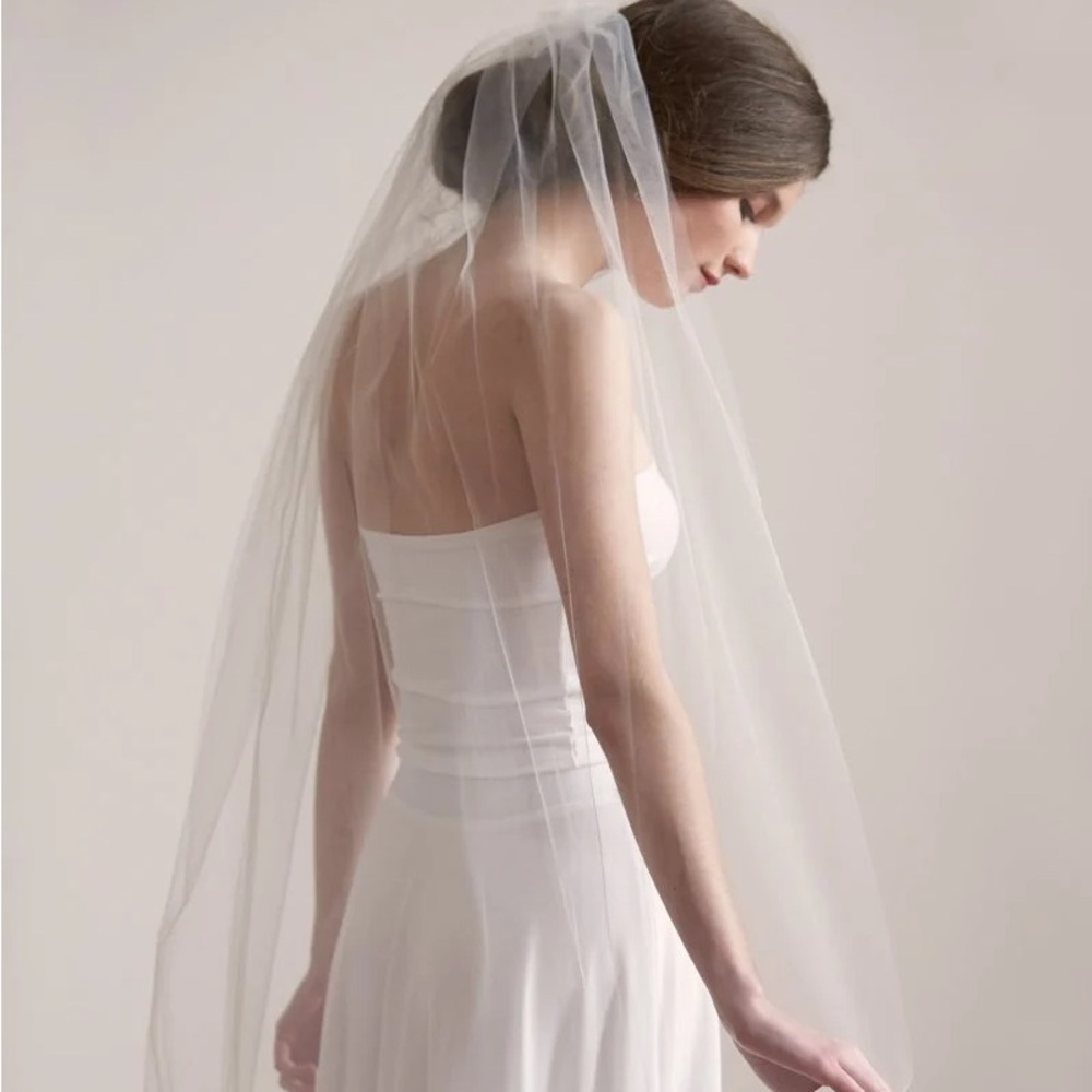 Illusion Tulle Classic Bridal Veil - Ivory - new, never worn